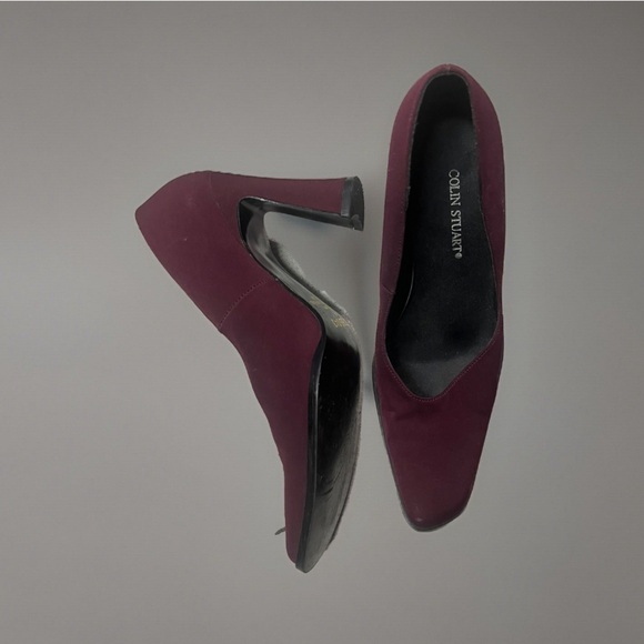 Colin Stuart Deep Plum dark purple high heel shoes in size 6 - Picture 2 of 3